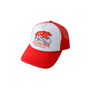 Casquette Américaine Blanche & Rouge