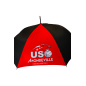 Parapluie golf rouge et noir