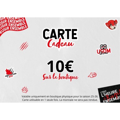 Carte Cadeau de 10€